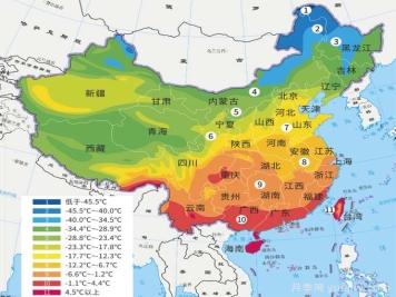 中國(guó)耐寒區(qū)位圖，養(yǎng)護(hù)月季對(duì)號(hào)入座