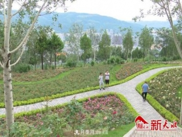 甘肅天水北山月季生態(tài)園，打開月季花海